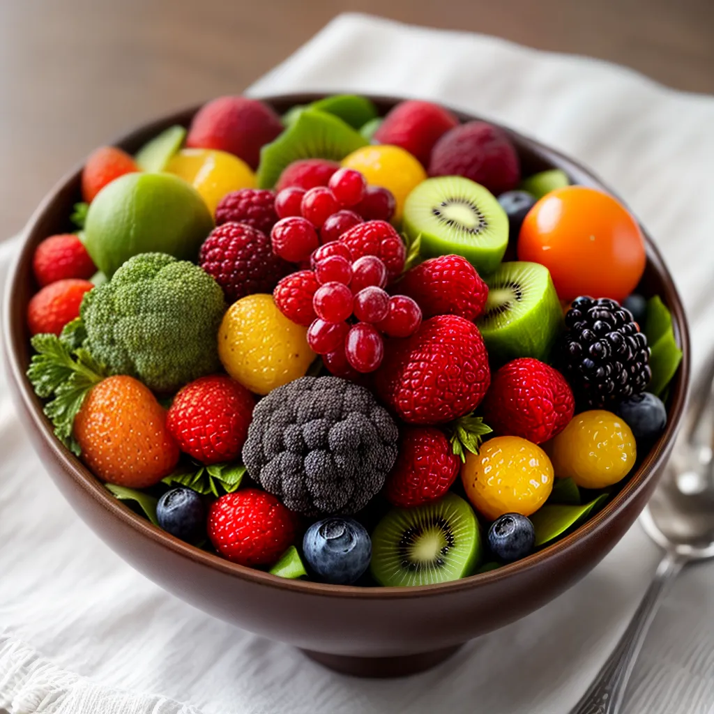 Fotos mesa colorida frutas vegetais graos