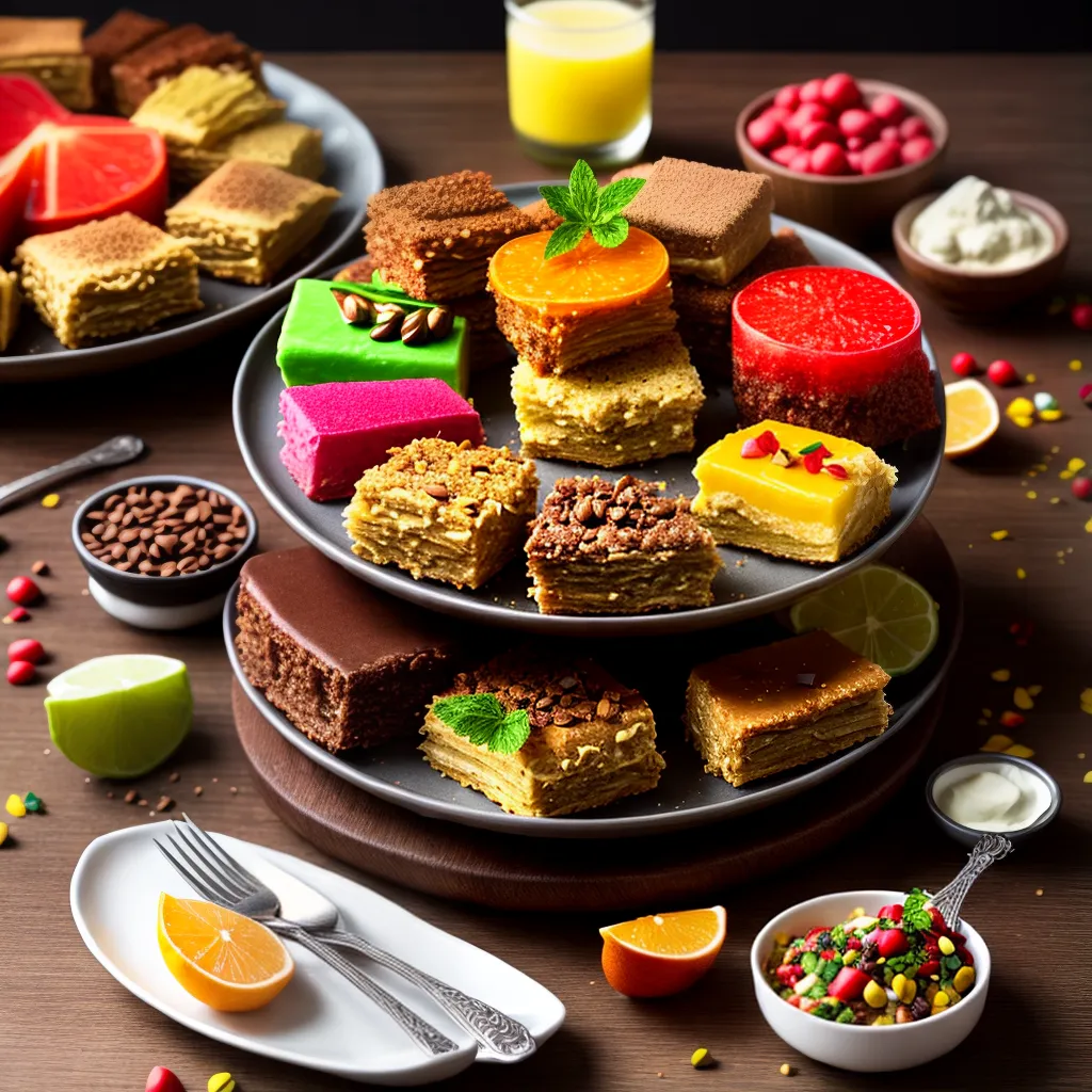 Sobremesas, Sabores Exóticos e Sonhos - Decifrando os Significados. 2 Fotos mesa doces exoticos mundo luzes
