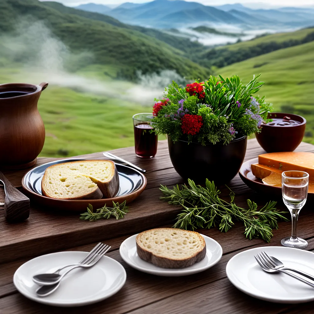 Fotos mesa rustica sopa vinho mantiqueira