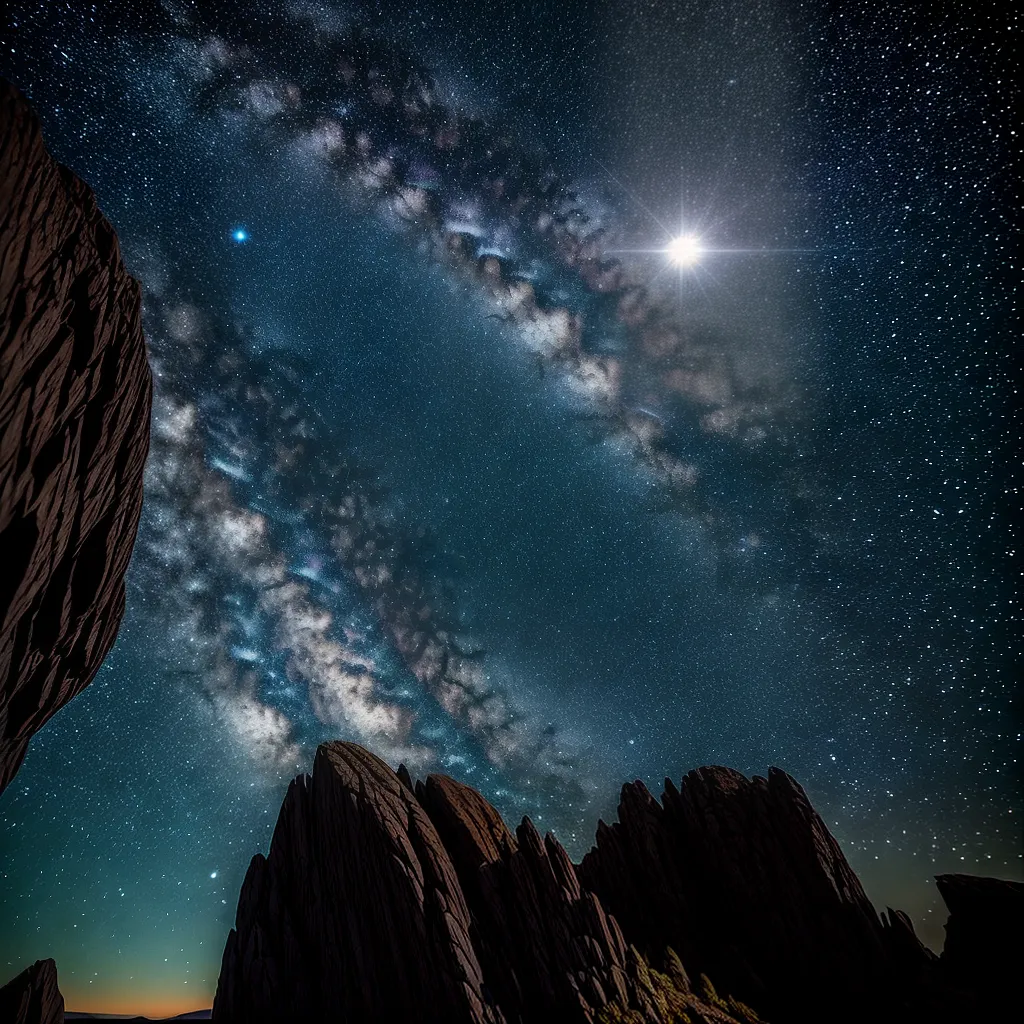 Fotos meteorito textura estrelas investigacao