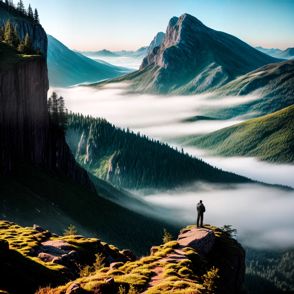 Fotos mirante montanhas vales sonho