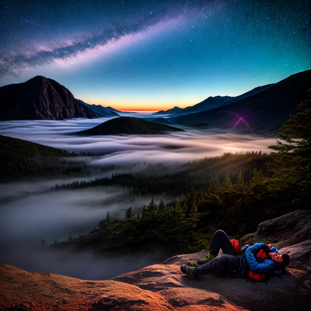 Fotos mochileiro sonho viagem estrelas