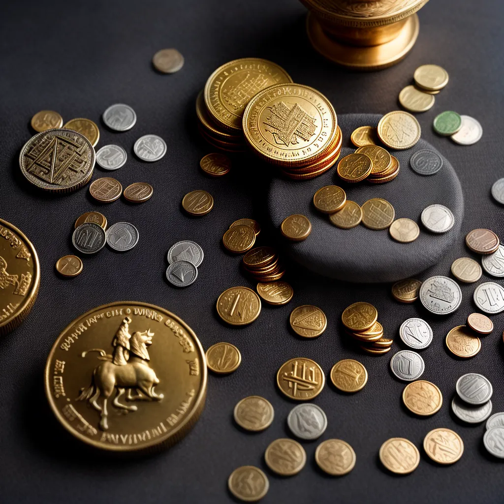 Moedas Antigas e Seus Múltiplos Significados nos Sonhos 2 Fotos moedas antigas veludo sonhos