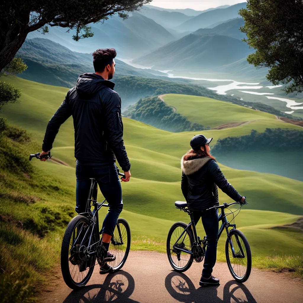 Fotos montanha bicicleta paisagem sustentavel