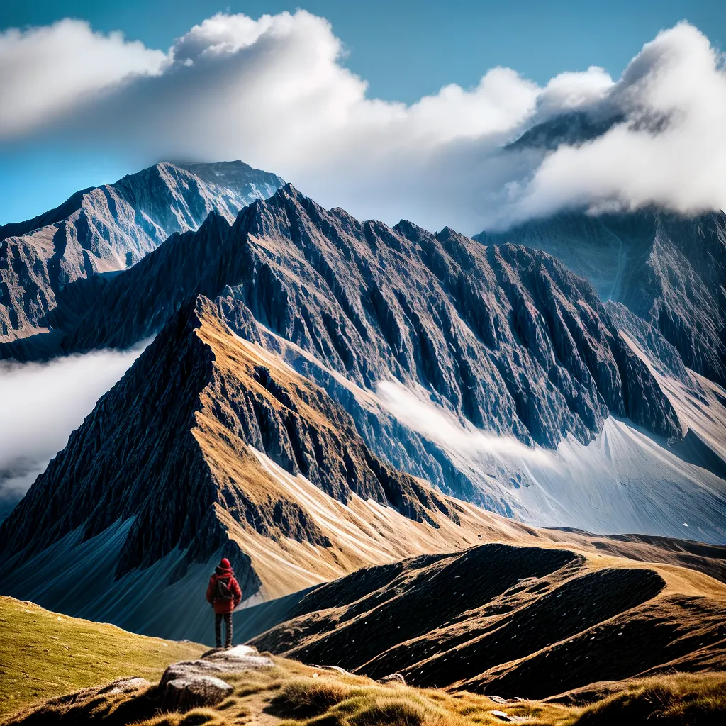 Persistência e Turbinação: Qual o significado de sonhar com superação? 3 Fotos montanha nuvens determinacao sucesso