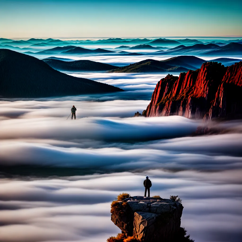 Sobrevoo dos Sonhos: Explorando os Significados mais Profundos 2 Fotos montanha nuvens