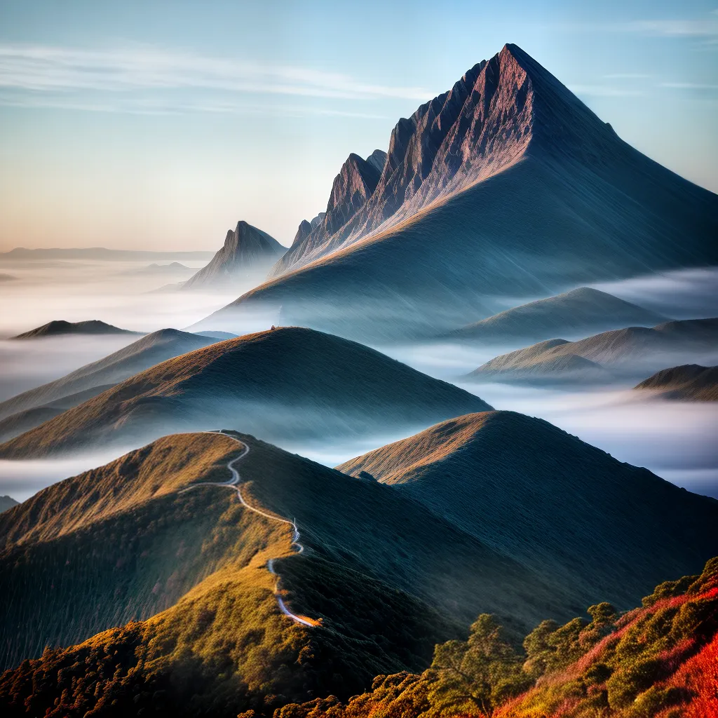 Fotos montanhas caminho sonhos desafio