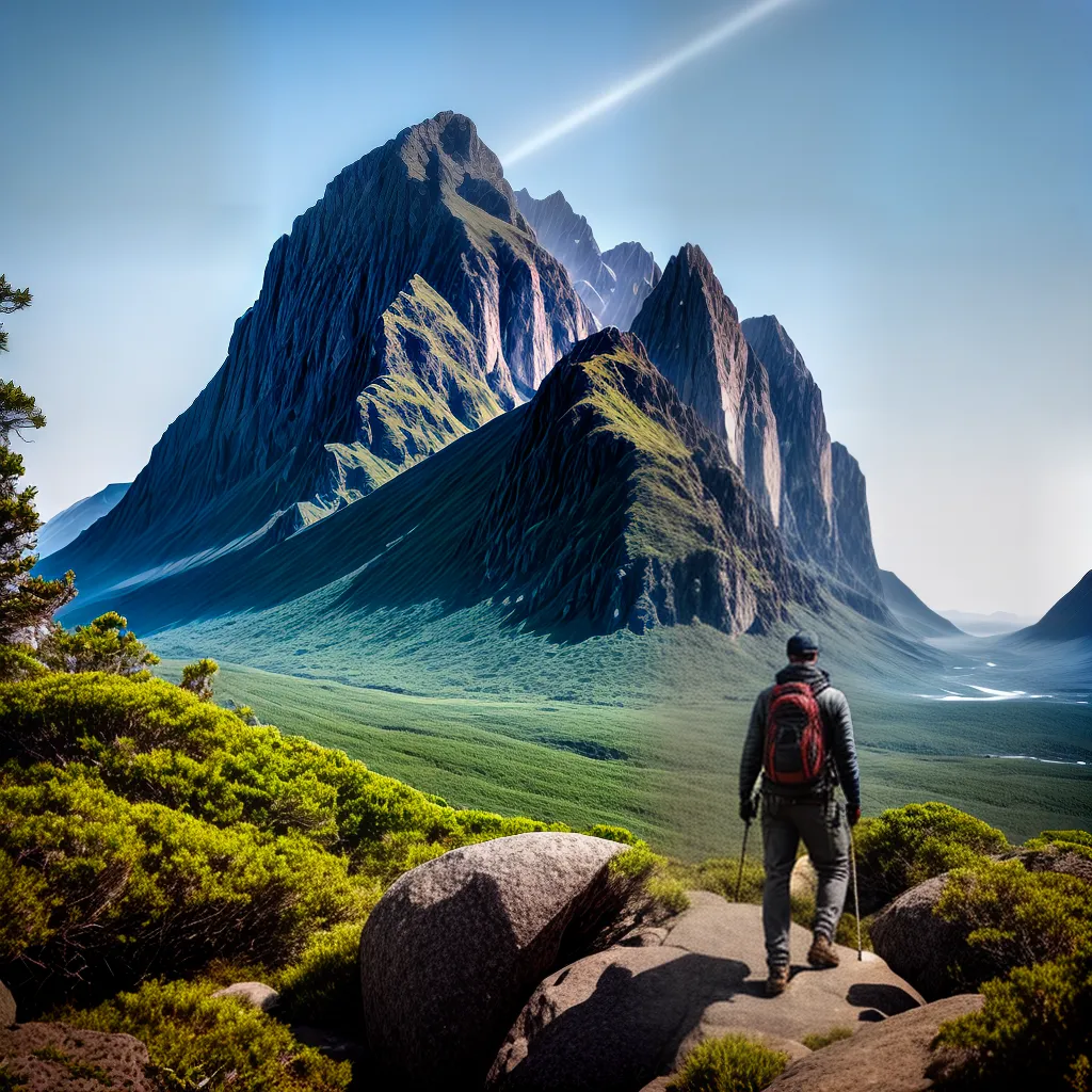 Fotos montanhas ceu azul desafios oportunidades