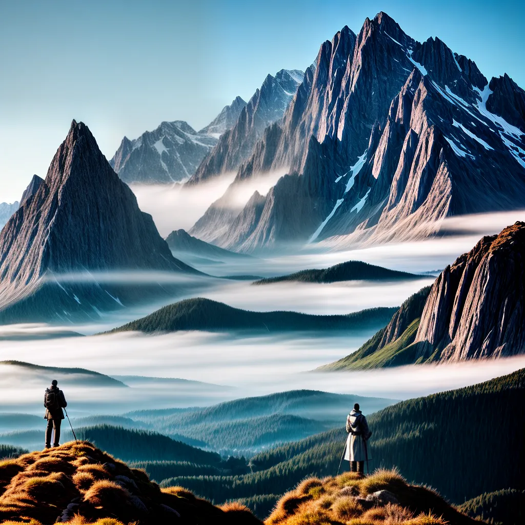 Significado de Sonhar com Montanhas: Conectando a Espiritualidade à Natureza 5 Fotos montanhas ceu azul espiritualidade
