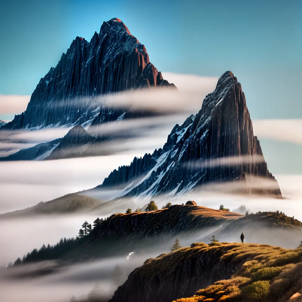 Fotos montanhas misteriosas desafio aventura