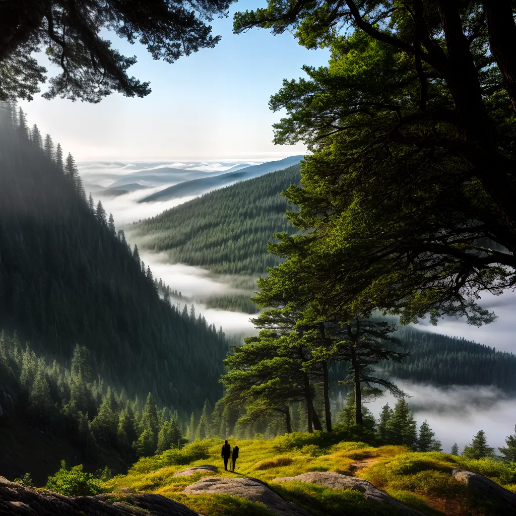 Descubra o Significado dos Sonhos com Florestas e Montanhas 4 Fotos montanhas nevoa floresta solidao