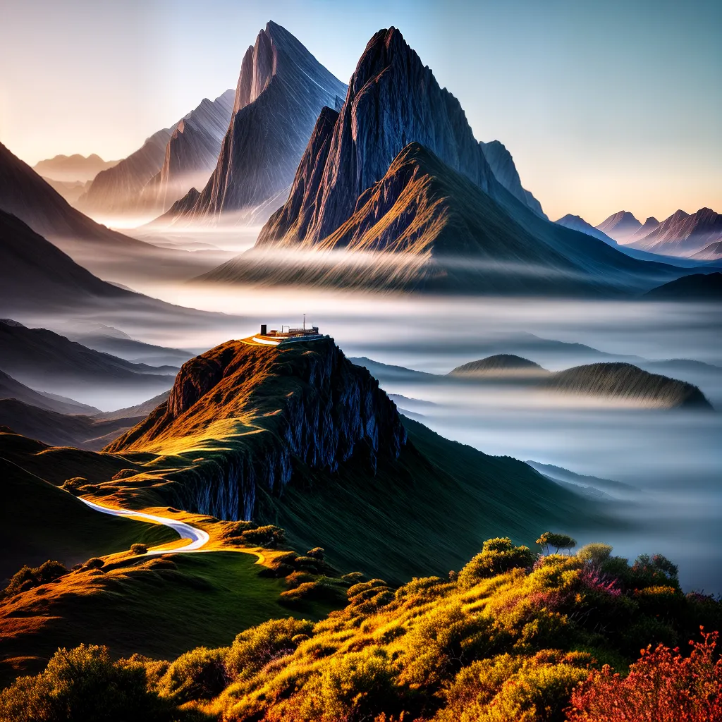 O simbolismo por trás dos sonhos com paisagens deslumbrantes 2 Fotos montanhas ouro serenidade aventura