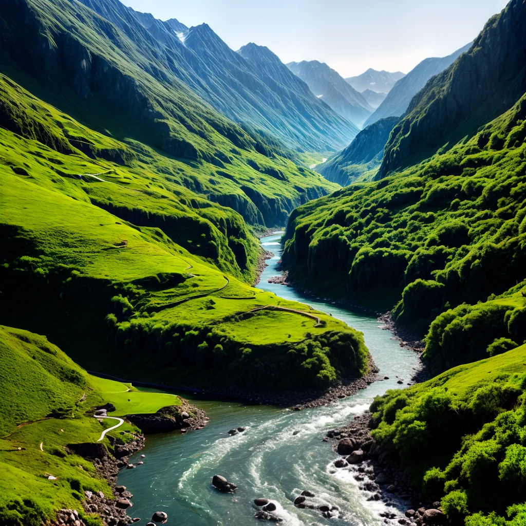 O Significado Oculto ao Sonhar com Montanhas Eco-Friendly 5 Fotos montanhas verde rio ceu serenidade