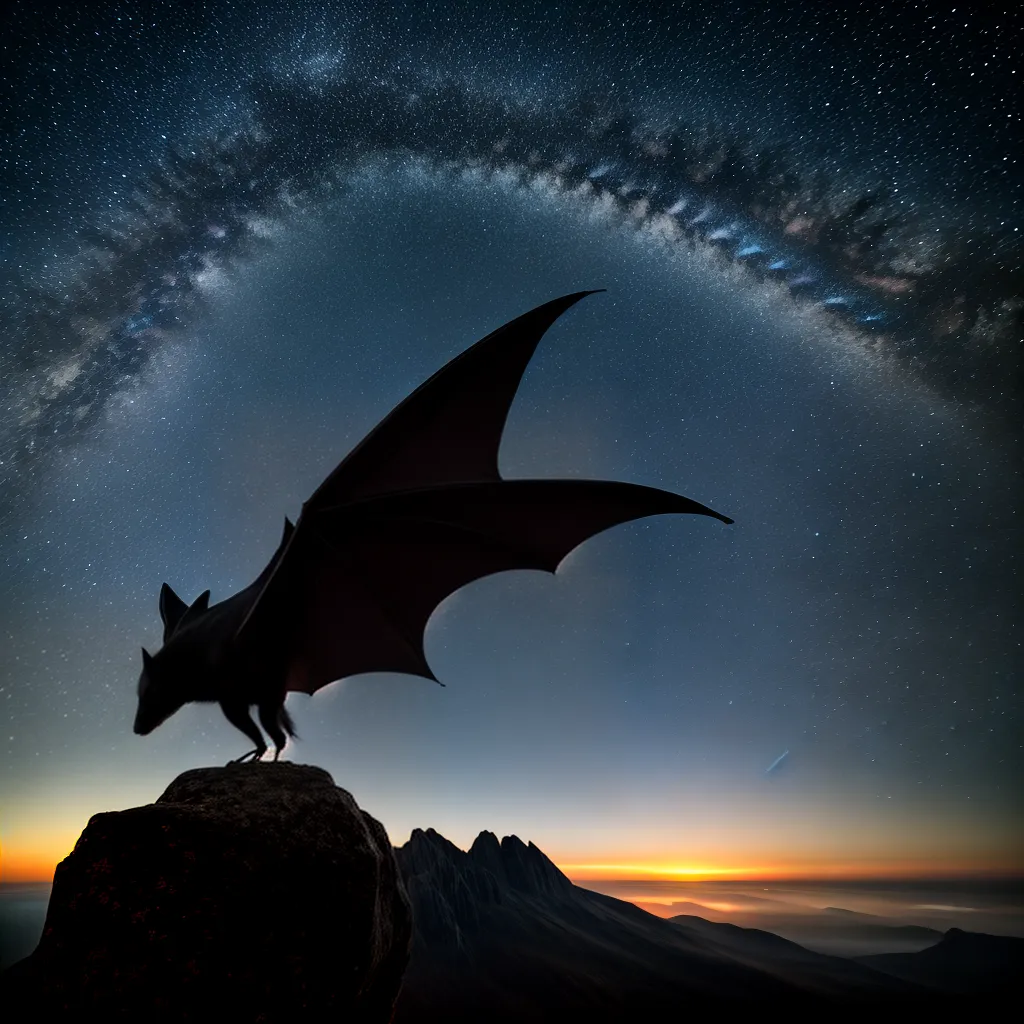 O Que Significa Sonhar com um Morcego em Voo 4 Fotos morcego estrelado silhueta intuicao