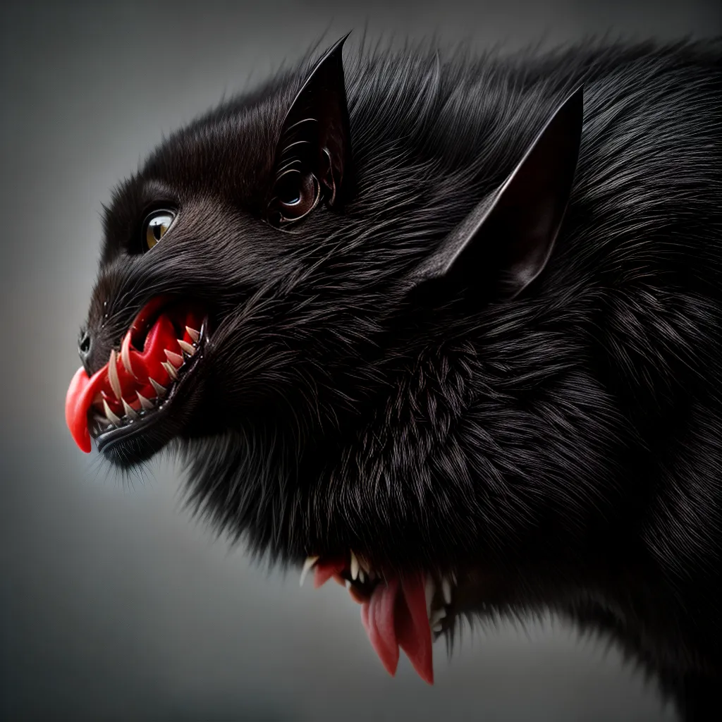 Fotos morcego vampiro fangs sangue dormindo