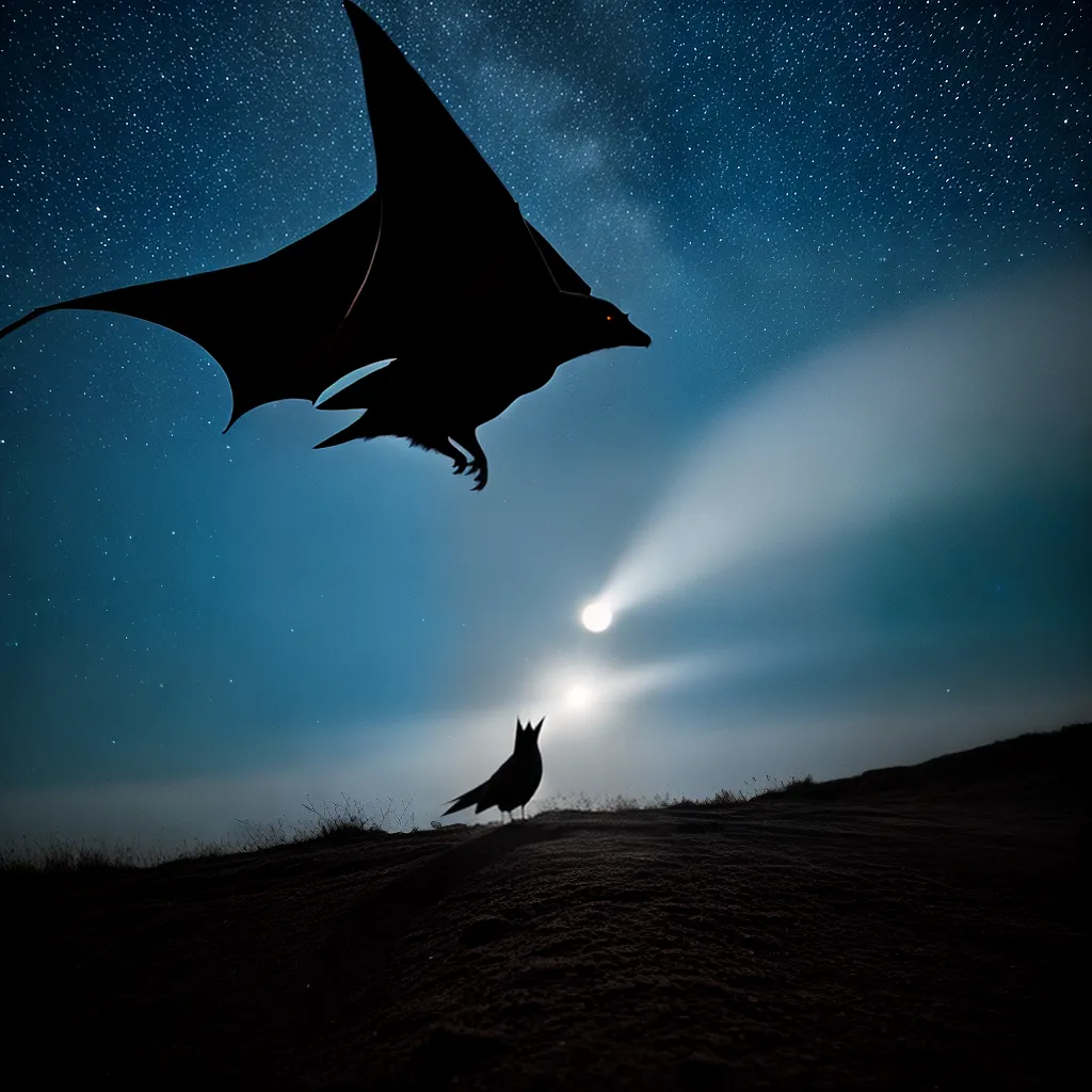 O Que Significa Sonhar com um Morcego em Voo 2 Fotos morcego voo silhueta noite