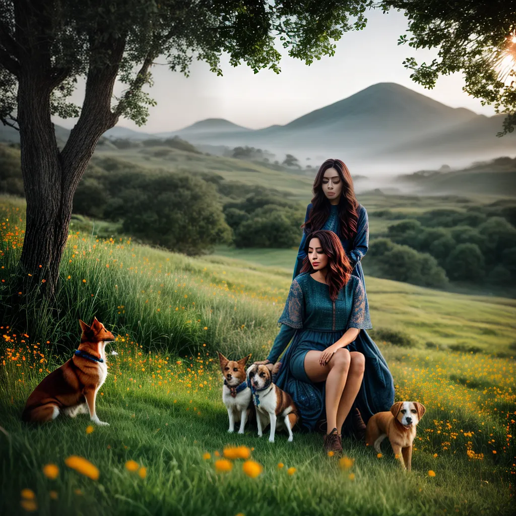 Sonhar com cães, felinos e aves: Entenda o seu significado. 5 Fotos mulher campo flores animais liberdade