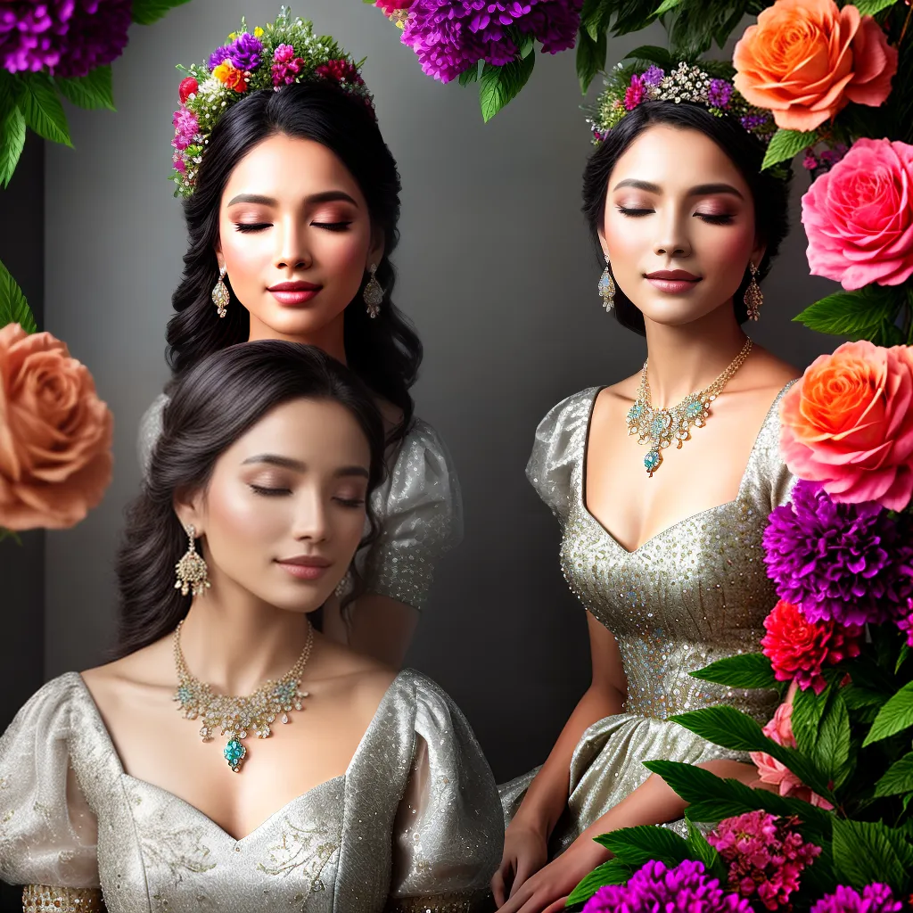 Título 5: O Significado de Sonhar com Adornos Elaborados 5 Fotos mulher espelho colares jardim