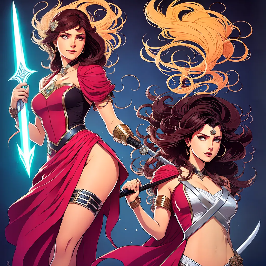 Fotos mulher forte espada lideranca