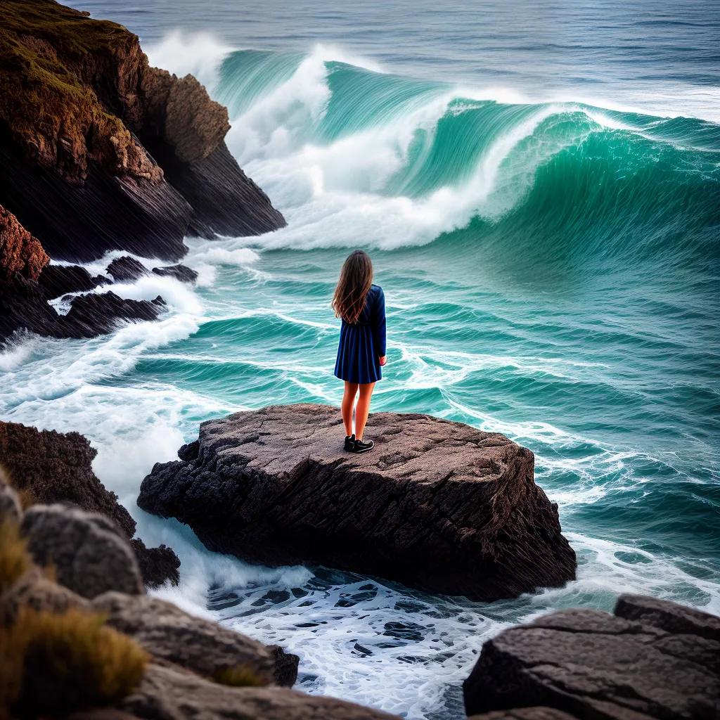 Cabelo Ondulado: Decifre o Significado de Sonhar com Ondas 3 Fotos mulher praia ondas vento sonhos