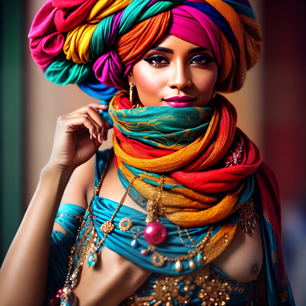 Turbante Transcendente: Qual o Significado de Sonhar com Roupas e Acessórios? 6 Fotos mulher turbante espelho criatividade