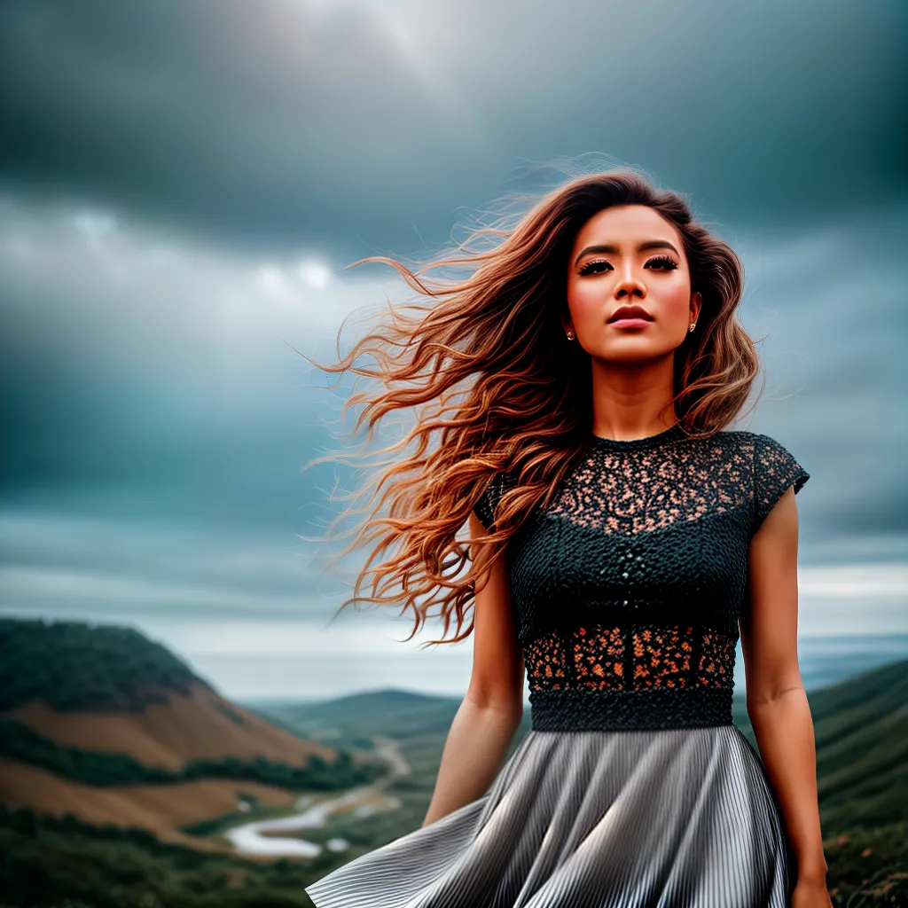 Moradora da Tijuca Revela o que Significa Sonhar com Vento Forte 5 Fotos mulher vento cabelo vestido ceu