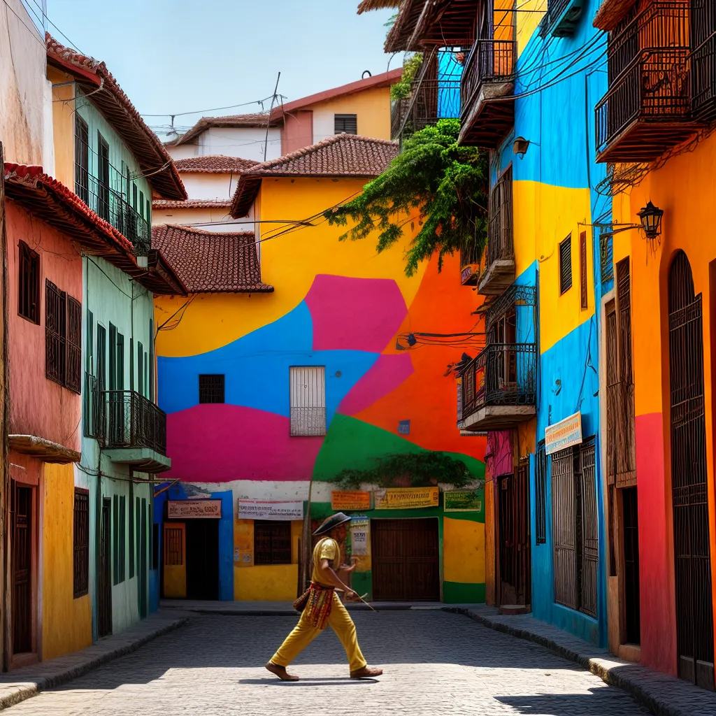 ueiru, Mucambu e Outros Símbolos Culturais 4 Fotos mural brasileiro cores cultura diversidade