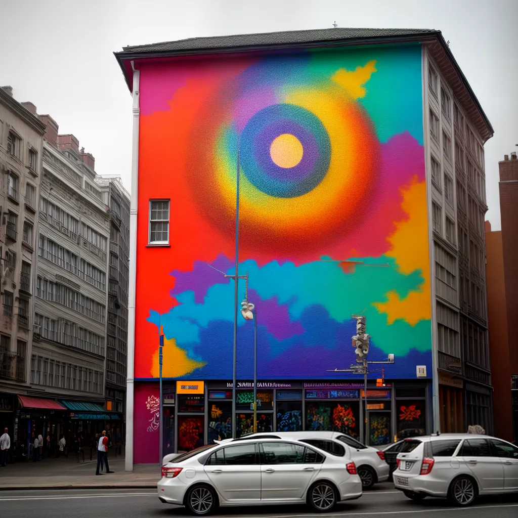 Significado de sonhar com Grafite nas paredes da cidade. 6 Fotos mural colorido criatividade arte