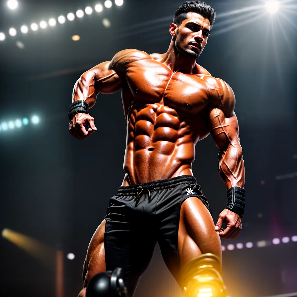 Desvendando o Significado de Sonhar com o Engajamento na Fisiculturismo. 3 Fotos musculo palco luzes motivacao