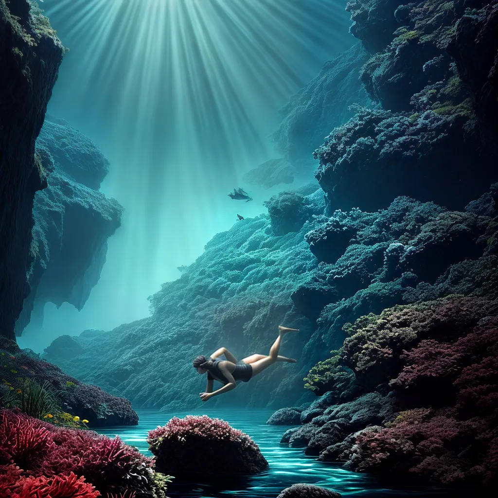 Fotos nado oceano profundo misterio