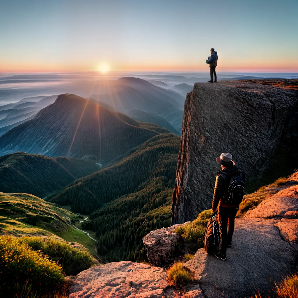 Revolução Inesperada: Qual o Significado de Sonhar com Mudanças (Tema: Mudança) 4 Fotos nascer sol cliff jornada transformacao