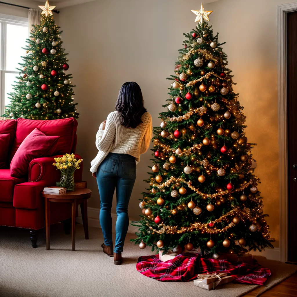 Família: O Que Significa Sonhar com Adornos e Enfeites? 3 Fotos natal familia arvore enfeites luzes 1