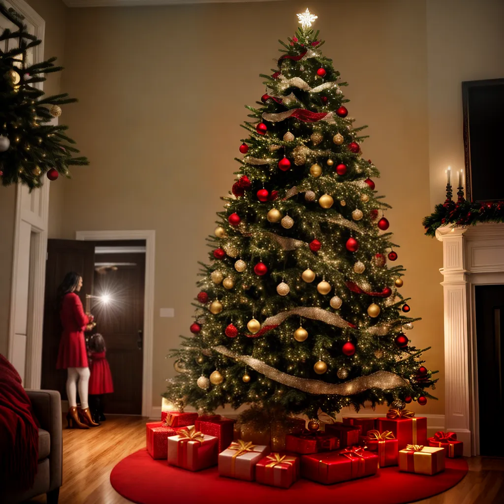 Família: O Que Significa Sonhar com Adornos e Enfeites? 4 Fotos natal familia arvore enfeites luzes 2