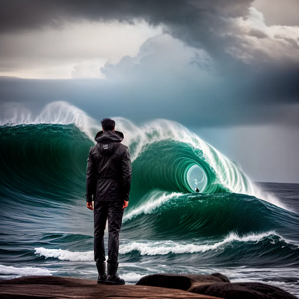 Fotos navegacao tempestade solitario oceano