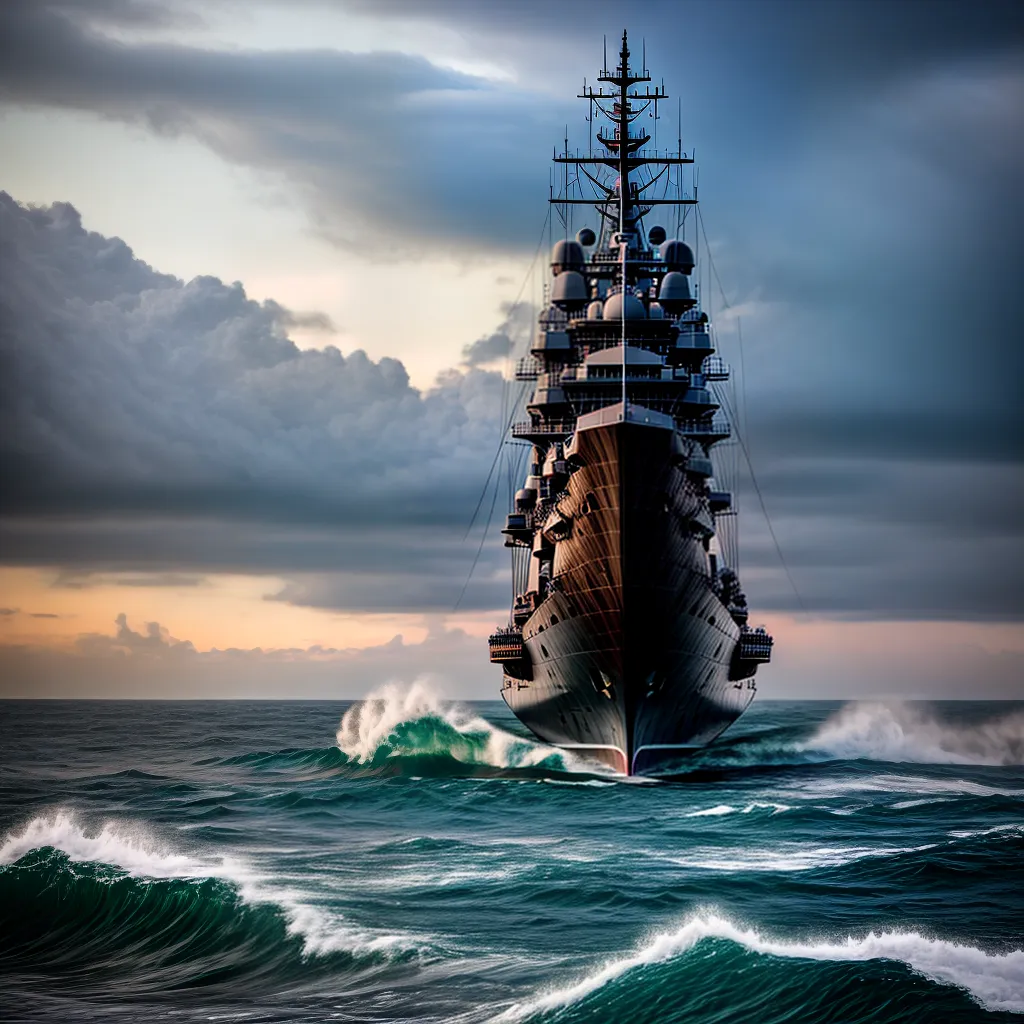 Fotos navio guerra poder tempestade