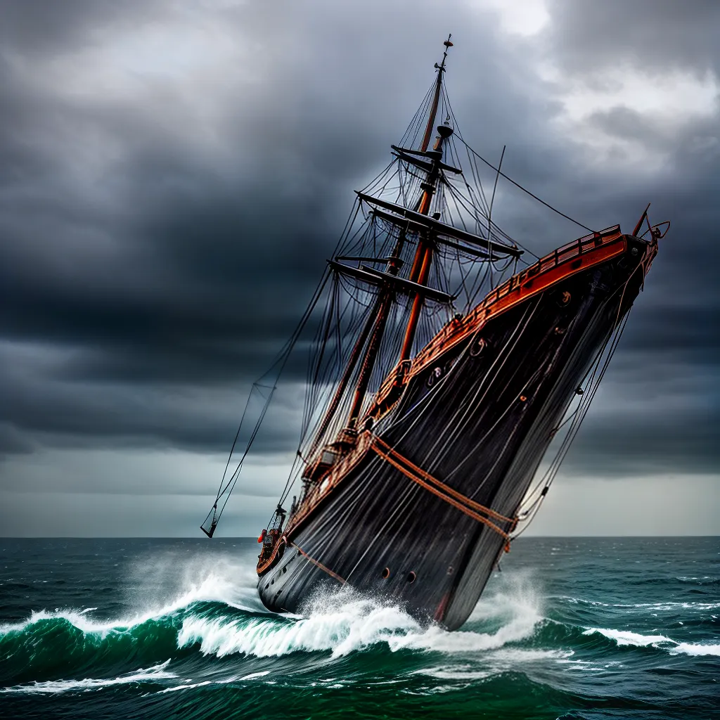 Fotos navio tempestade desafios jornada
