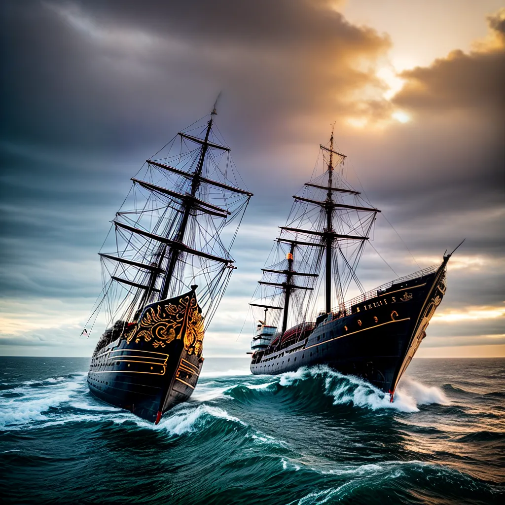 Fotos navio tempestade desafios meta