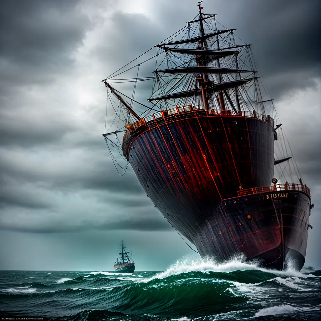 Fotos navio tempestade jornada desafios