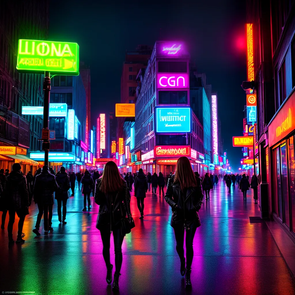 Fotos neon cidade noite sonhador aventura