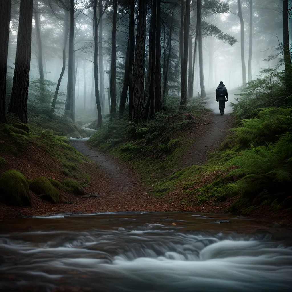 Fotos nevoeiro floresta fantasma misterio
