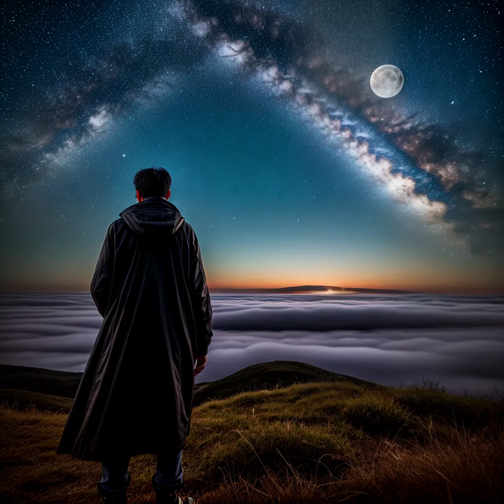 Respiração de Suspiros: Decodificando Sonhos Noturnos. 5 Fotos noite lua sono sonhos estrelas