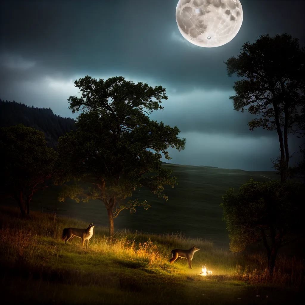Fotos noite tempestade mate lobo comunidade