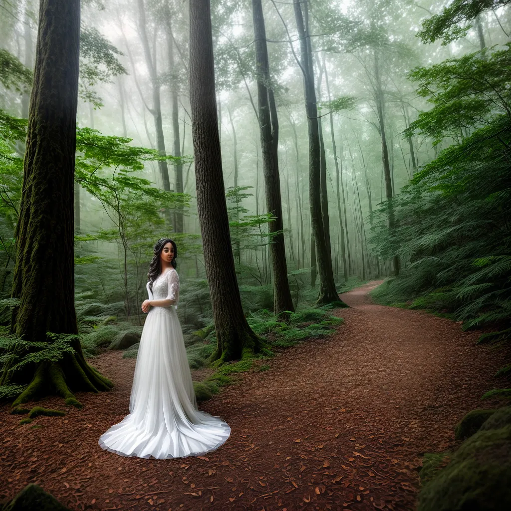 Matrimonial Místico: Descubra o Significado de Sonhar com Casamento 3 Fotos noiva floresta magica amor