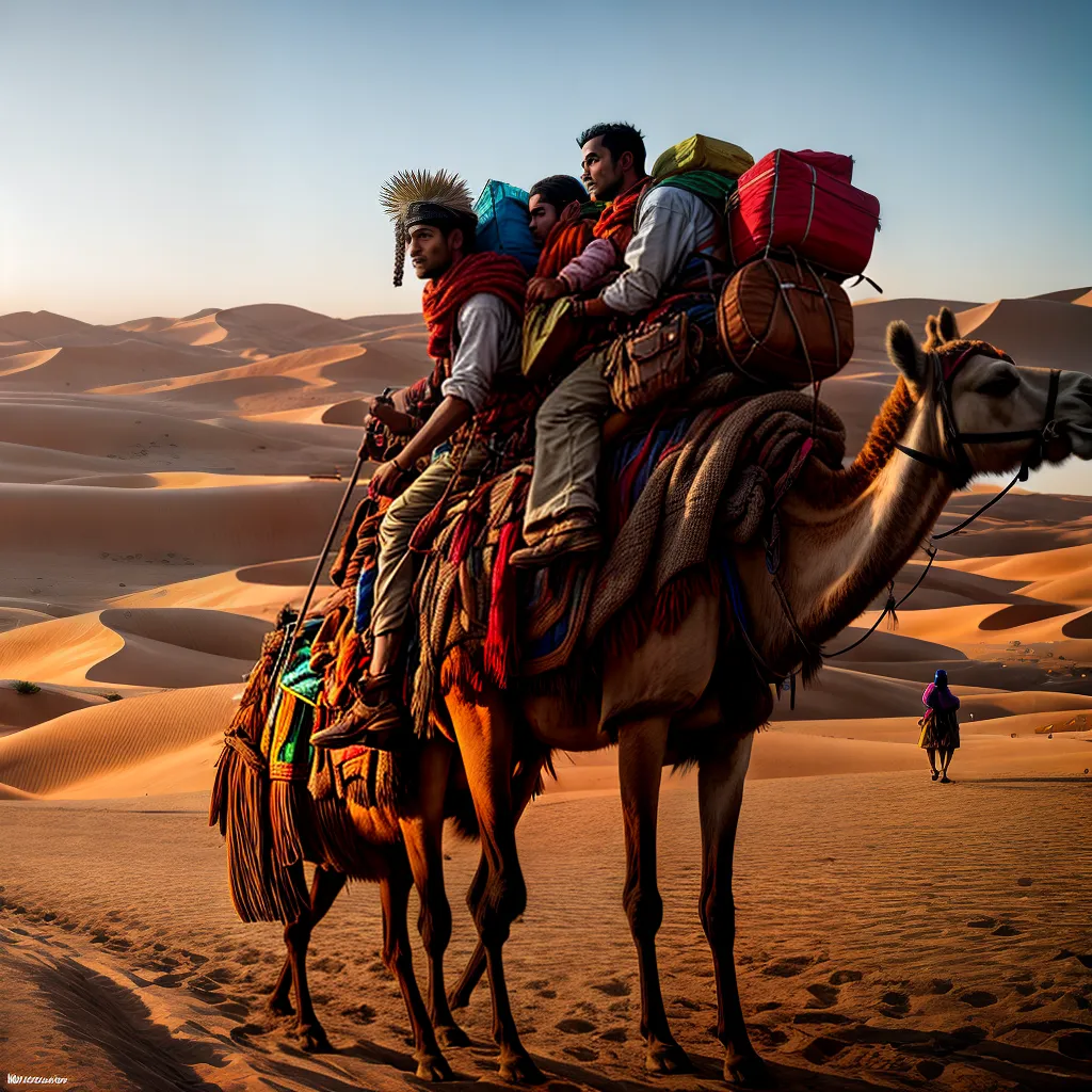 Descubra o Fascinante Significado de Nômades 9 Fotos nomades deserto camelos aventura