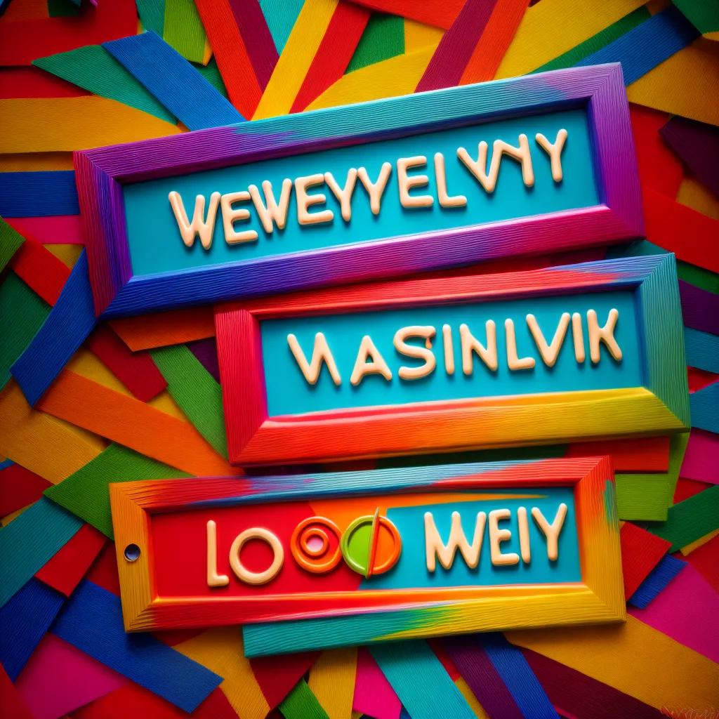 Fotos nome wesley colorido unico