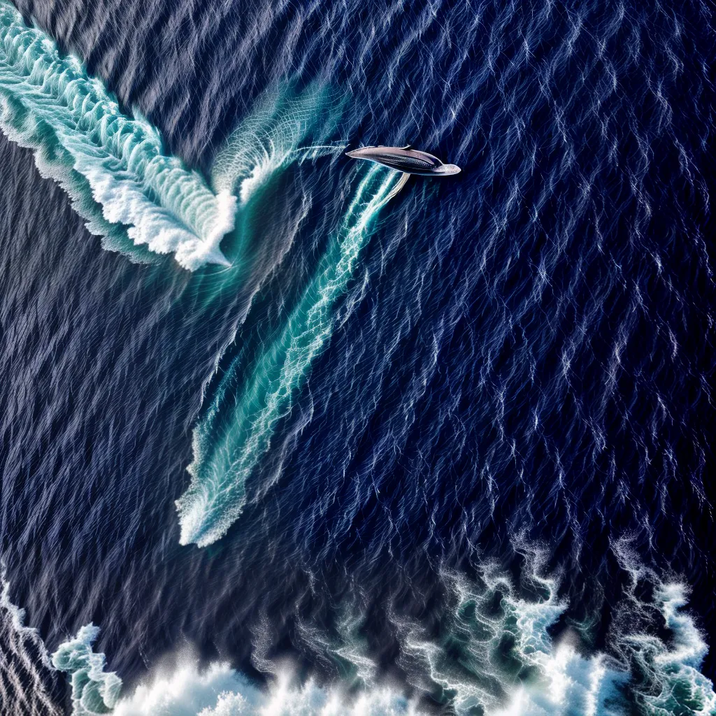 Fotos oceano azul baleia salto profundidade