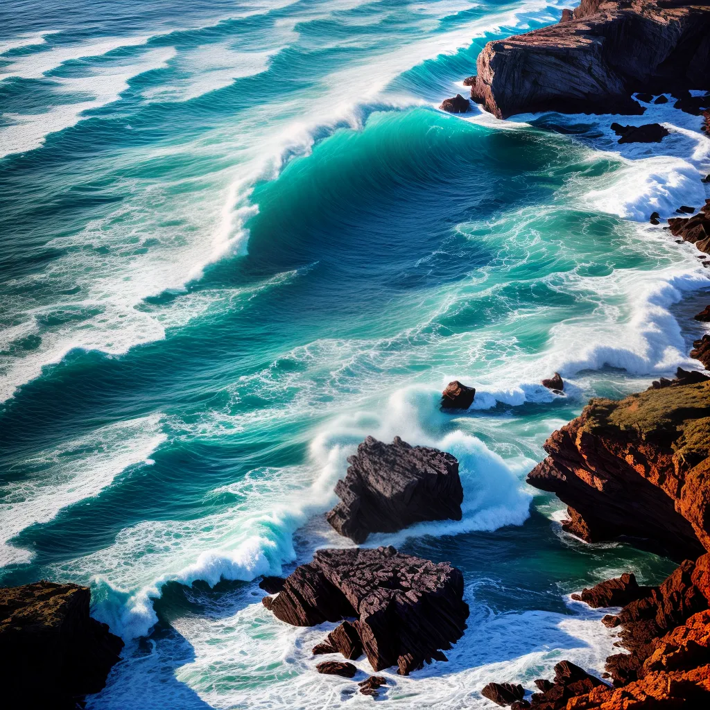 Desvendando o Significado de Sonhar com Arpão em Cenário Marítimo 2 Fotos oceano azul harpoes rochas desafios