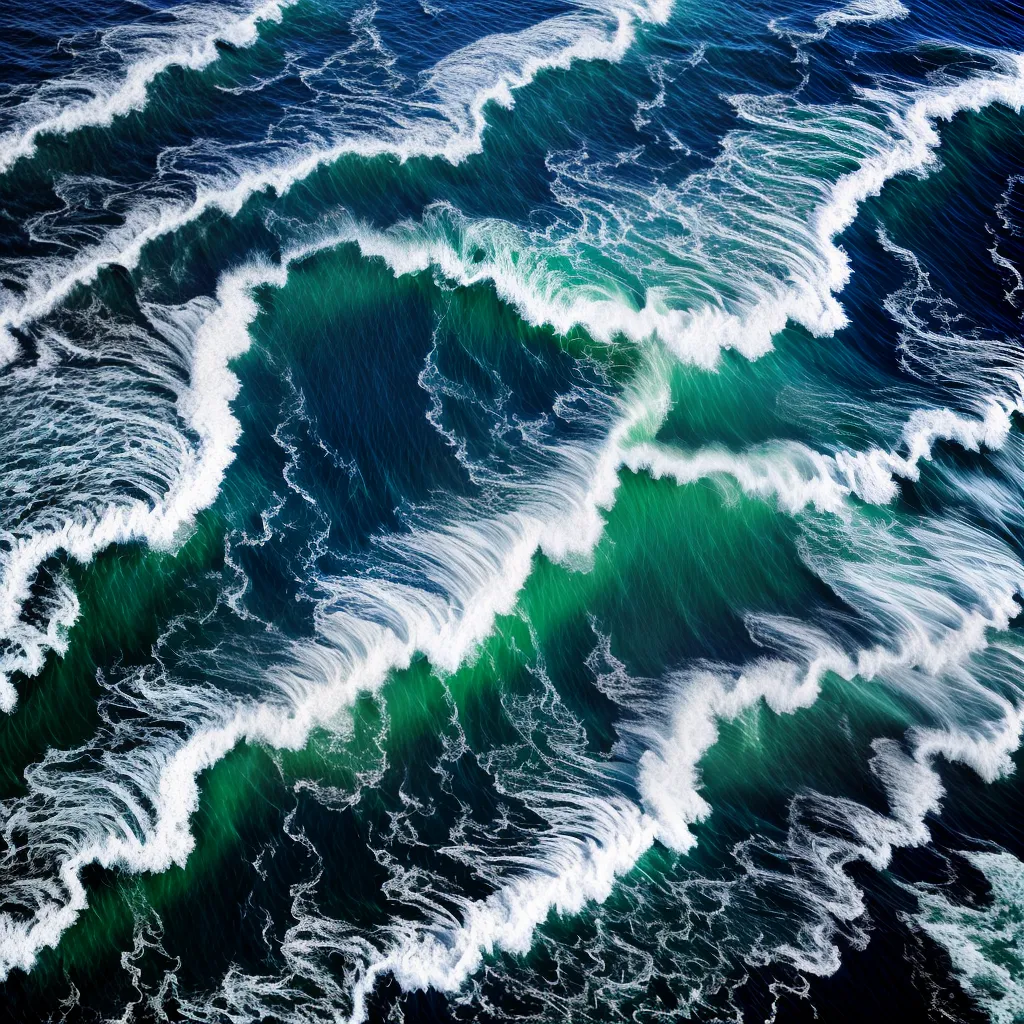 Fotos oceano azul ondas costa misterio