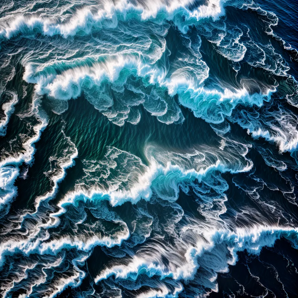 Fotos oceano azul ondas poder