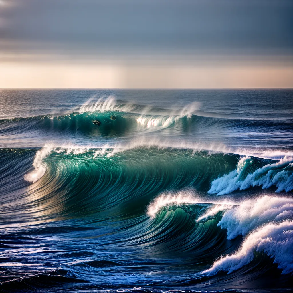 Significado de Sonhar com Oceanos e Ondulações. 6 Fotos oceano azul ondas poderosas
